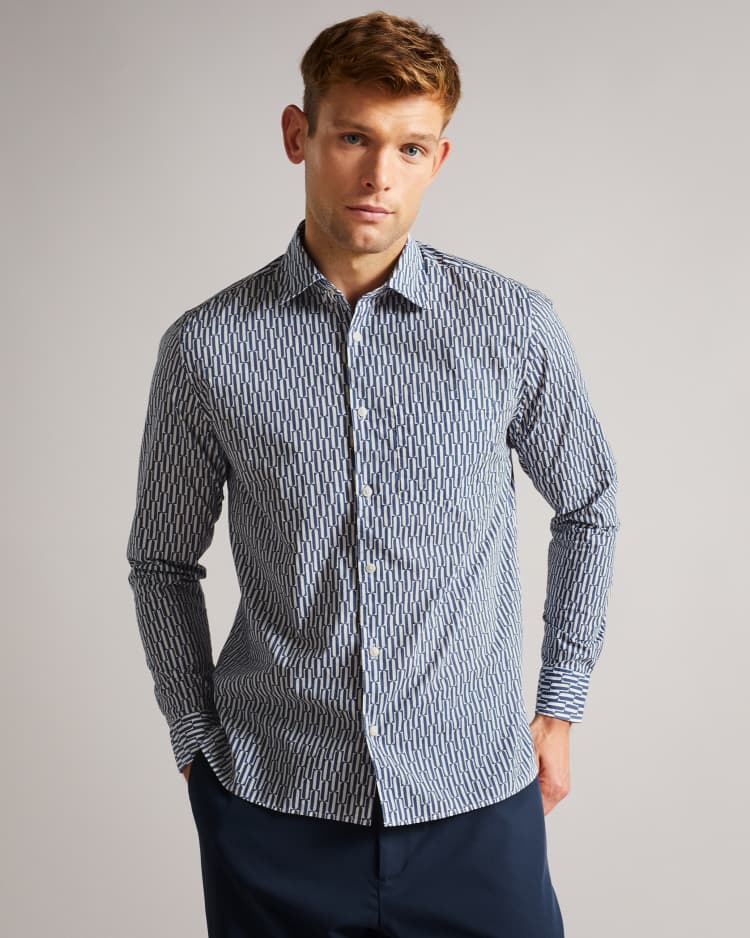 RUSKIN - BLUE | Shirts | Ted Baker US