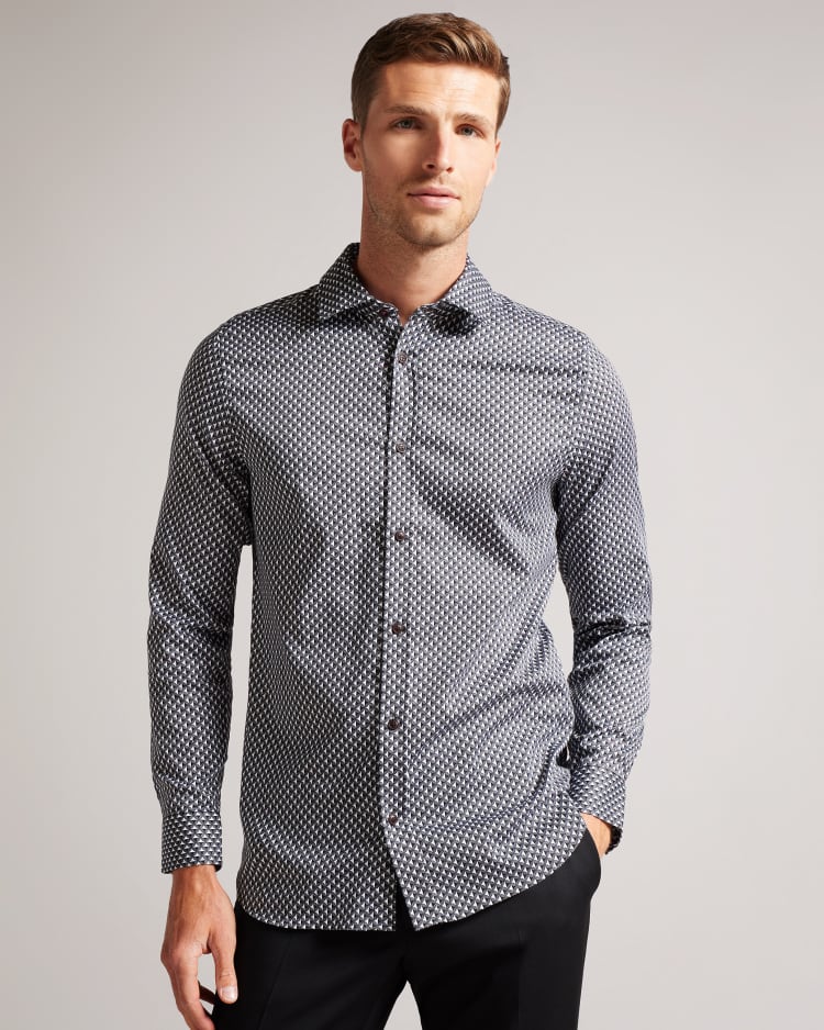 ORMSBY - BLACK | Shirts | Ted Baker UK