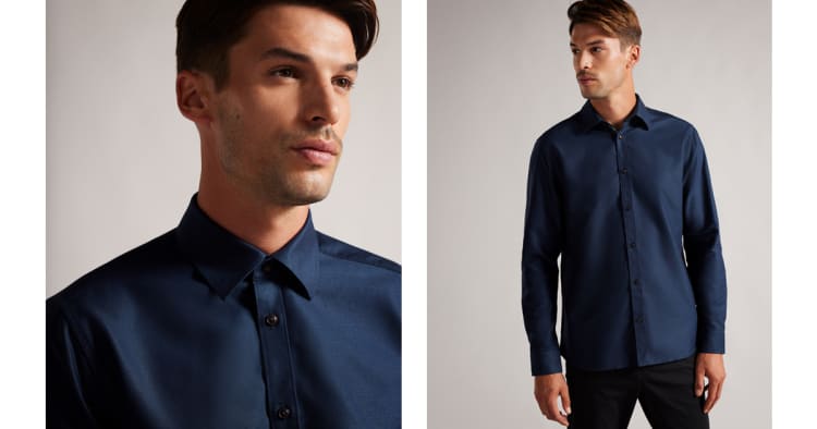 SOLURR - NAVY | Shirts | Ted Baker ROW