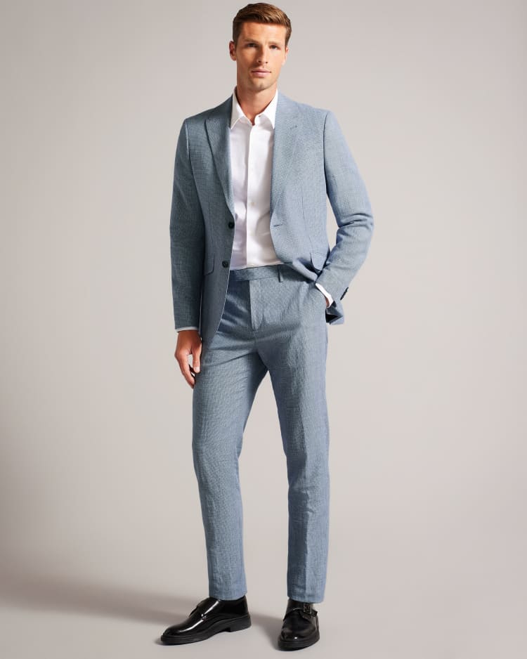 SCOPET - BLUE | Slim Fit Trousers | Ted Baker ROW