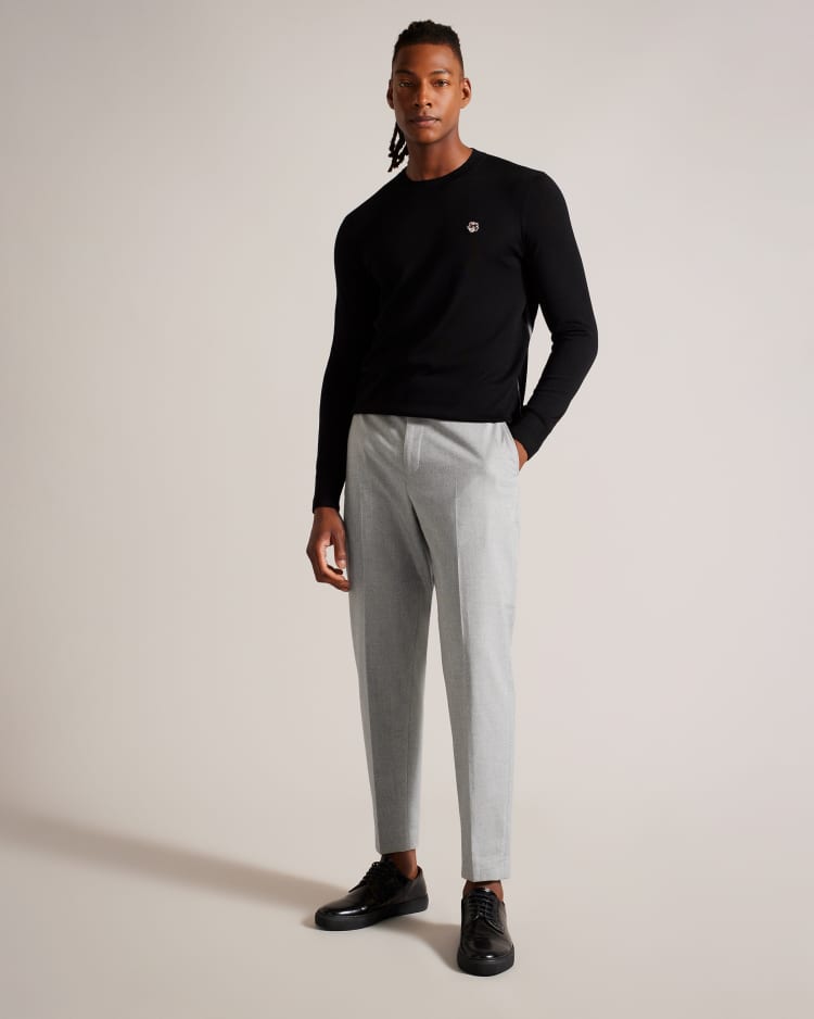 QUANTO - LT-GREY | Trousers | Ted Baker UK