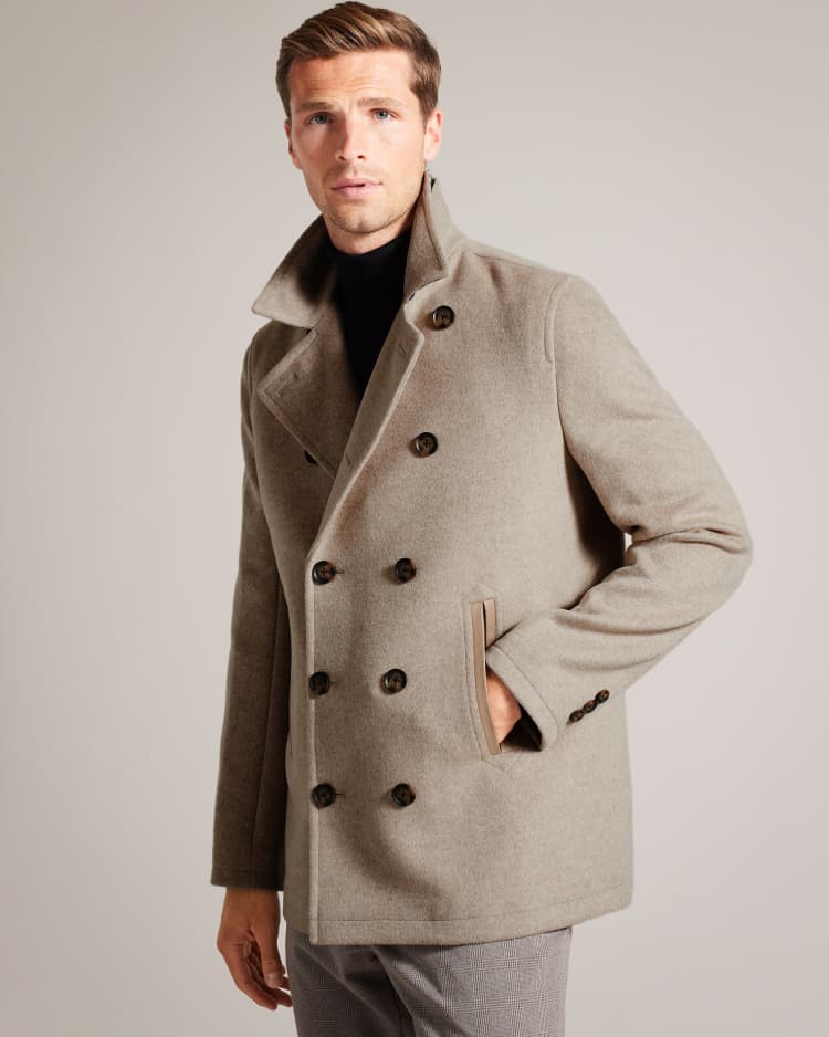 ALDOVIE - STONE | Wool Coats | Ted Baker ROW