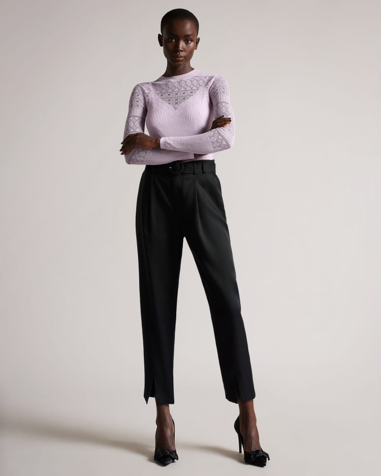 NINETTE - BLACK | Trousers & Shorts | Ted Baker UK