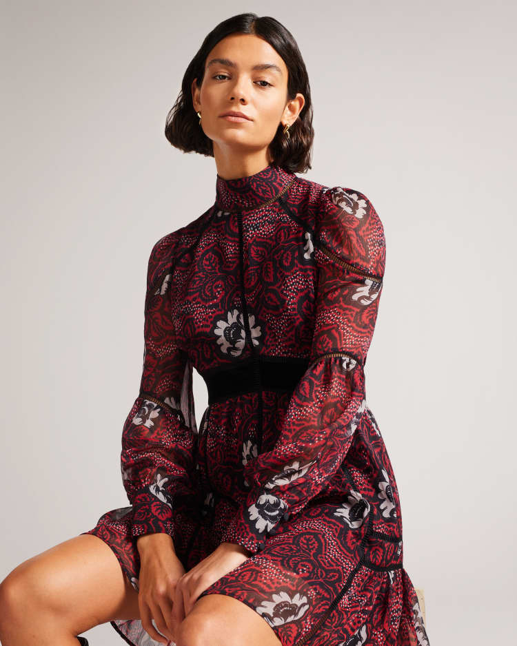 CORIEY - RED | Dresses | Ted Baker UK