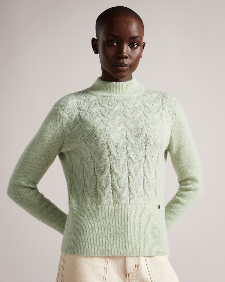 VEOLAA - LT-GREEN | Knitwear | Ted Baker UK