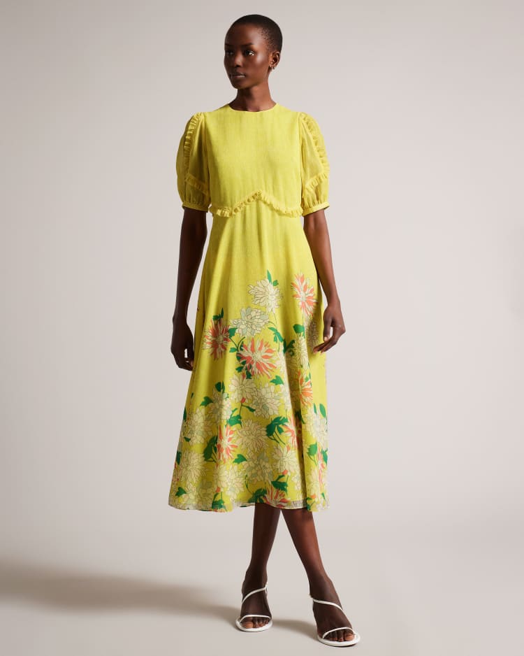 CARINNN - MID-YELLOW | Robes mi-longues | Ted Baker FR