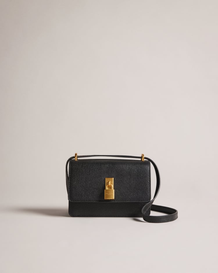 SSLOANE - Mini sac en bandoulière en cuir détail cadenas