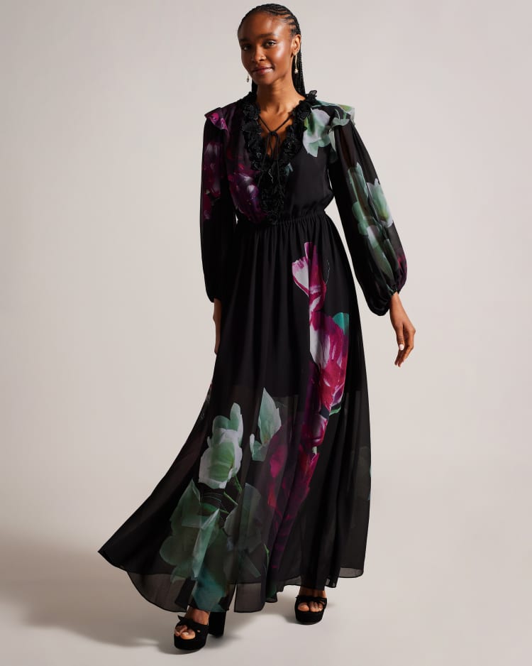 GIONNNA - BLACK | Maxi Dresses | Ted Baker US