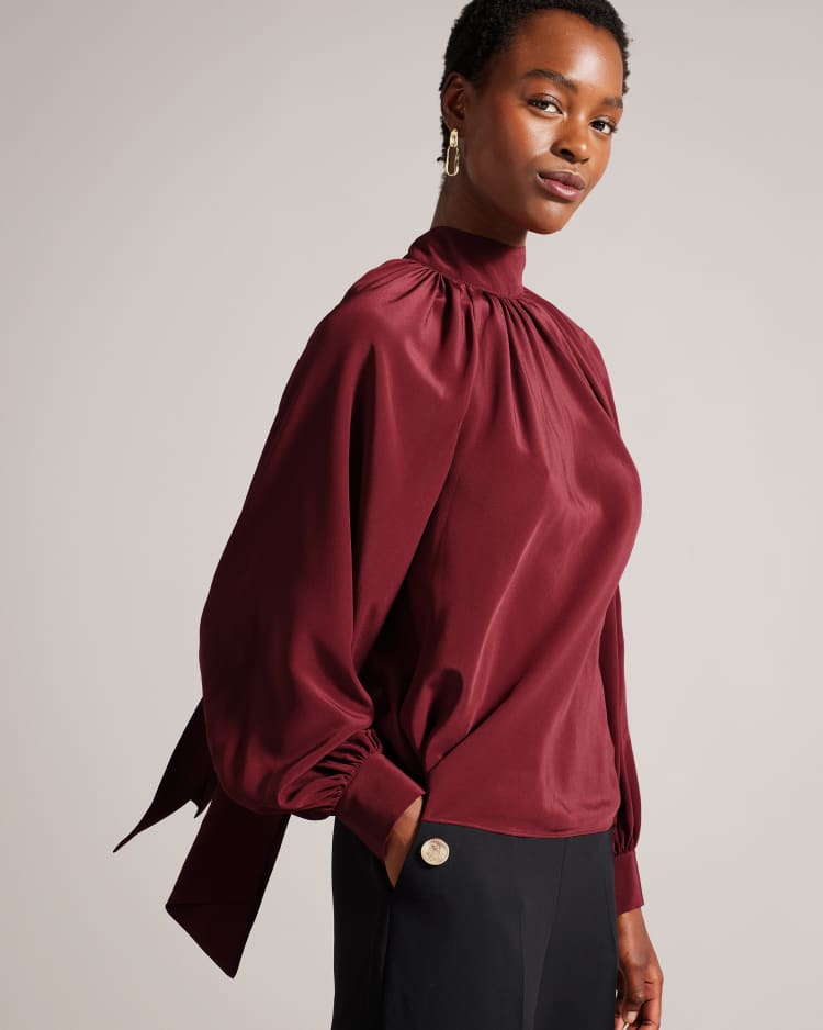ROBBIEY - WINE | Blouses & Shirts | Ted Baker UK