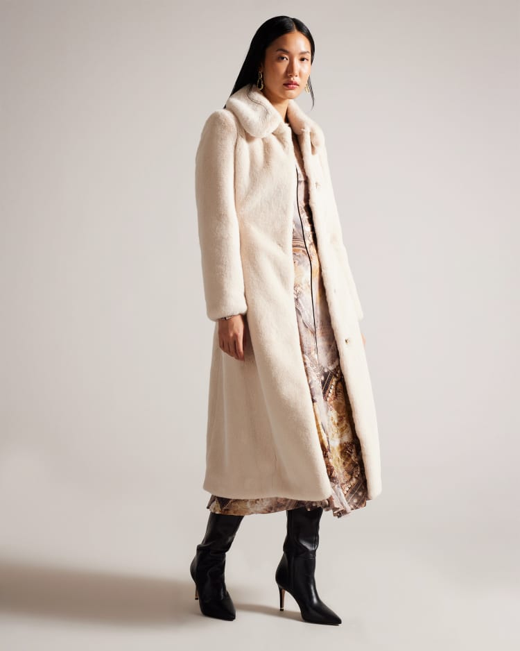 LILIMMA - IVORY | Faux Fur Coats | Ted Baker UK