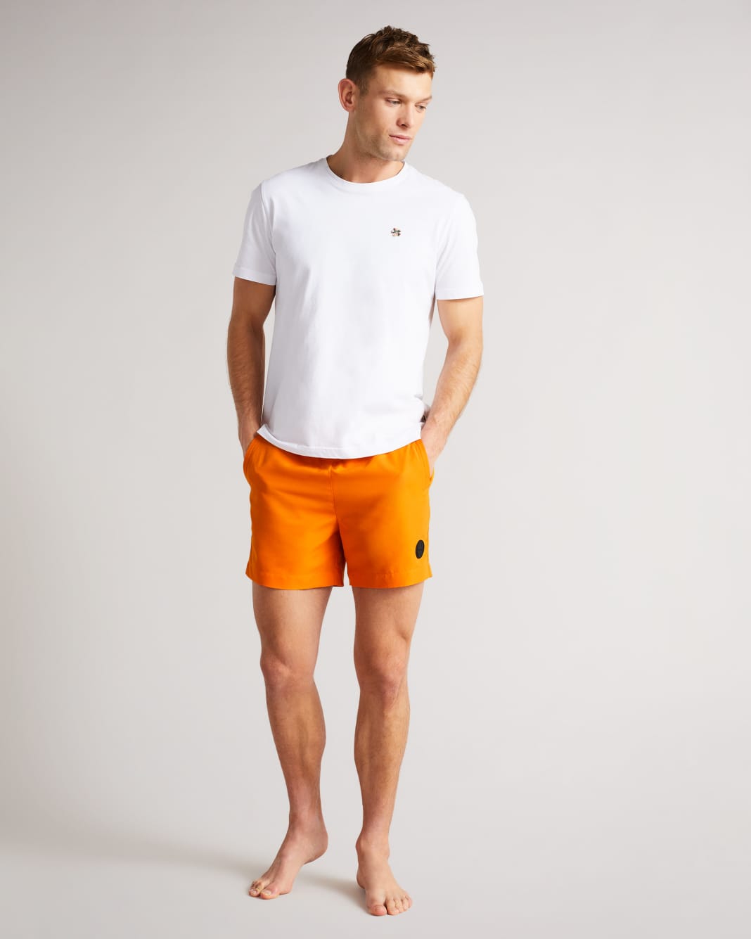 테드 베이커 Ted Baker Plain Swim Shorts,Orange