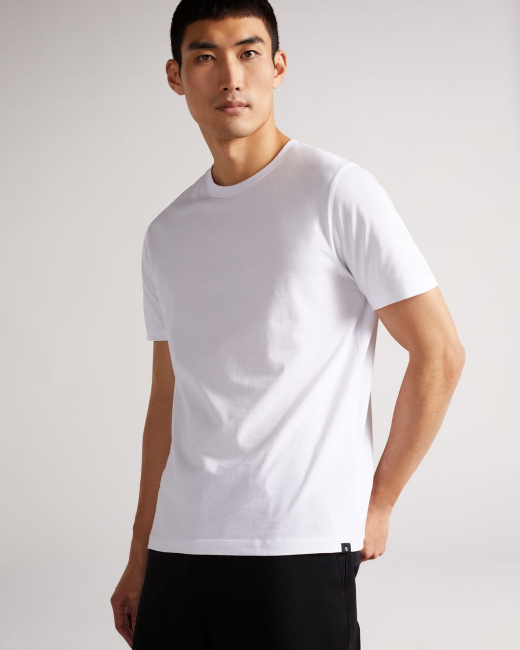 테드 베이커 Ted Baker Short Sleeve Plain T Shirt,White