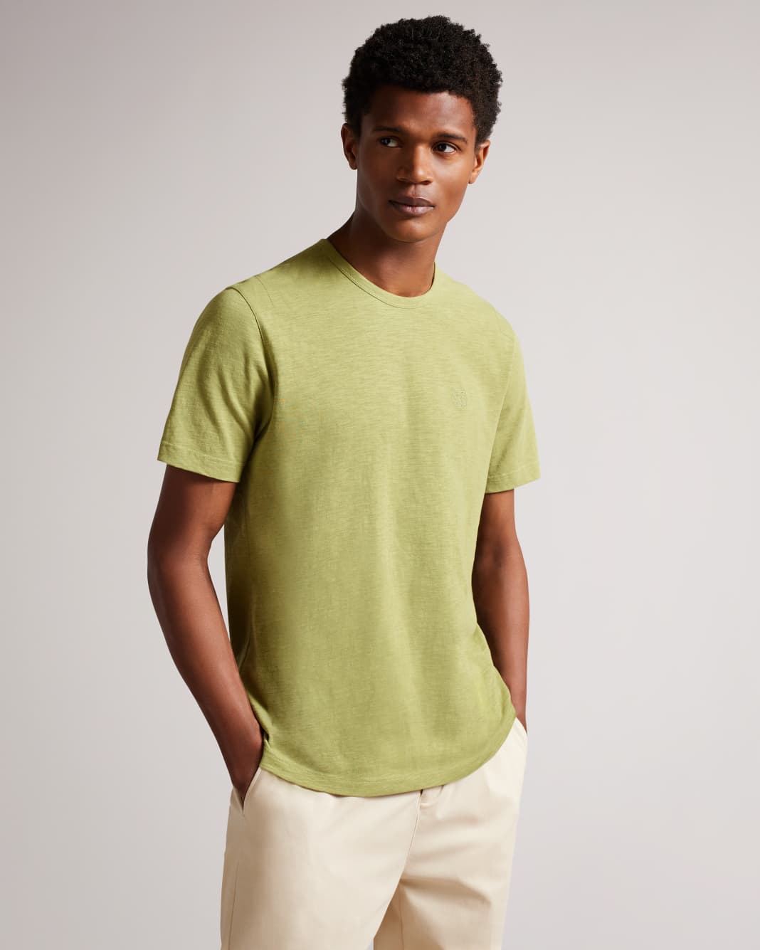 테드 베이커 반팔티 Ted Baker Short Sleeve T Shirt,Light Green