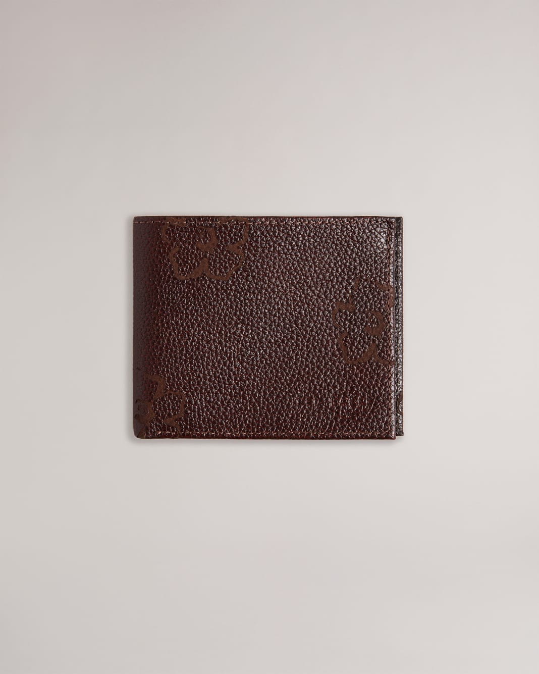 테드 베이커 지갑 Ted Baker Laser Etched Bifold Wallet,Brown-Chocolate