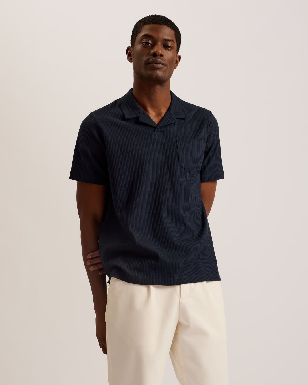 테드베이커 폴로 셔츠 Tedbaker Regular Fit Polo Shirt,Navy