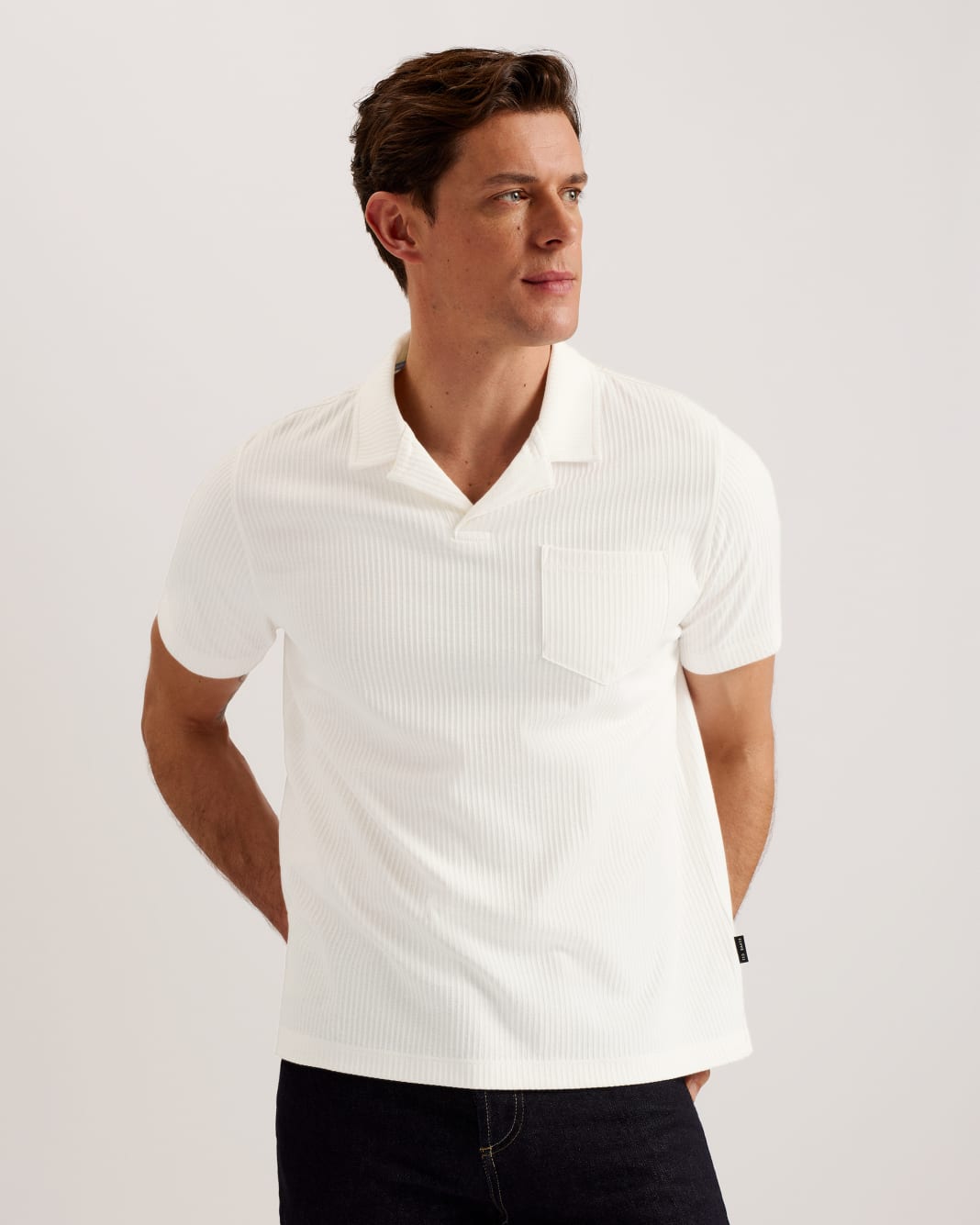 테드베이커 폴로 셔츠 Tedbaker Regular Fit Polo Shirt,White