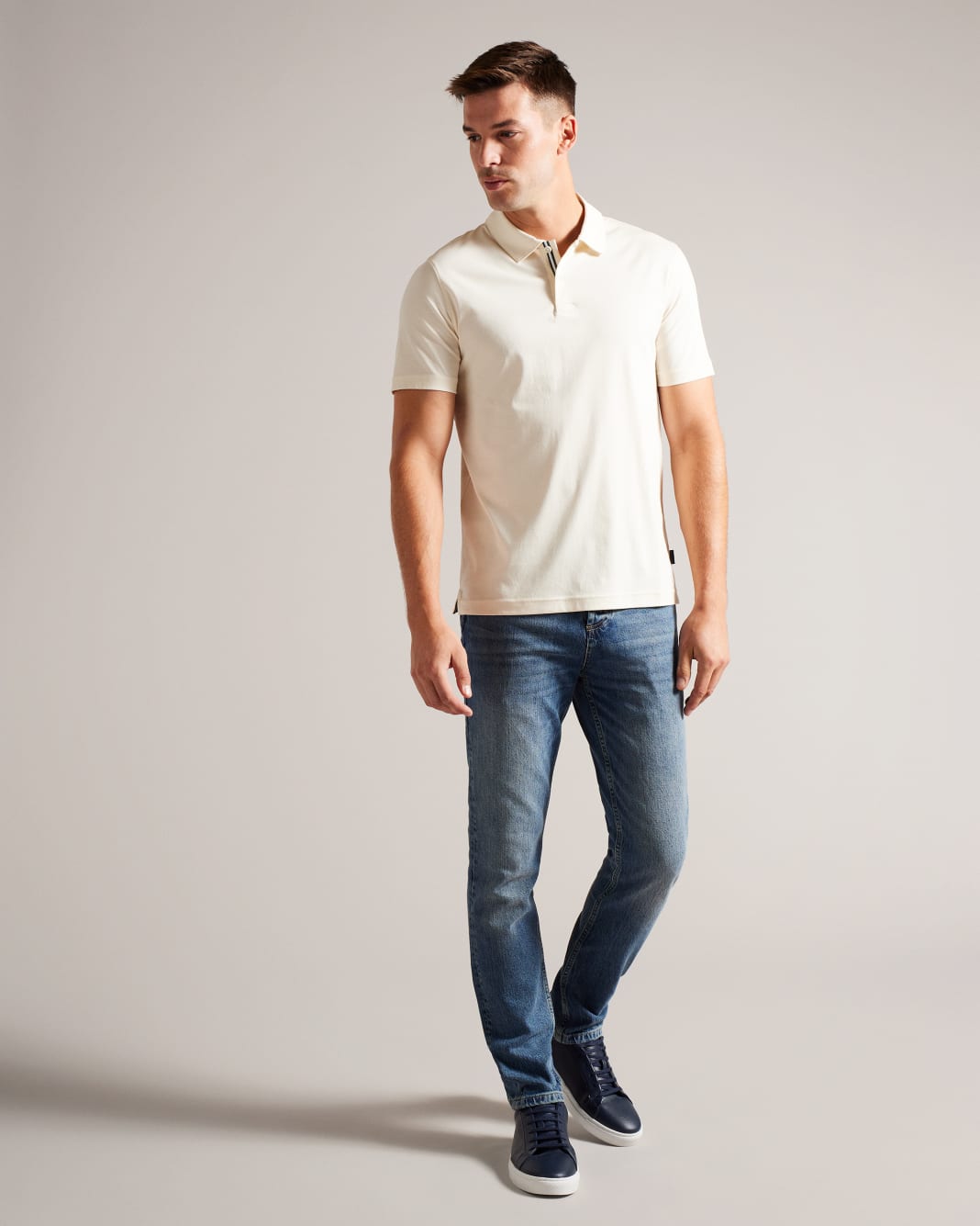 테드베이커 Tedbaker Short Sleeve Slim Fit Polo Shirt