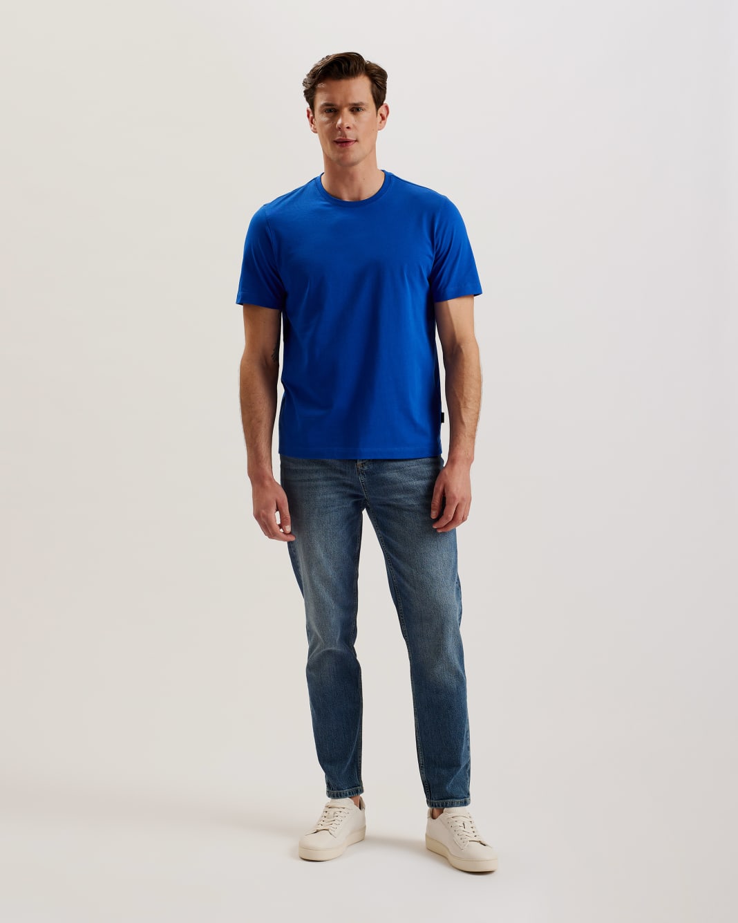 테드베이커 Tedbaker Short Sleeve Regular Fit Plain T-shirt,Blue