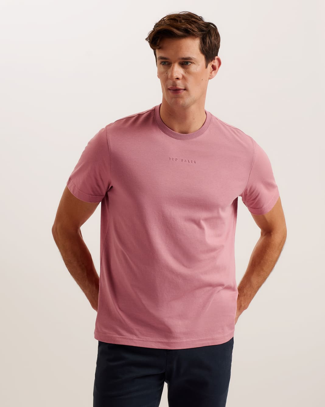 테드베이커 Tedbaker Branded Regular Fit T-Shirt