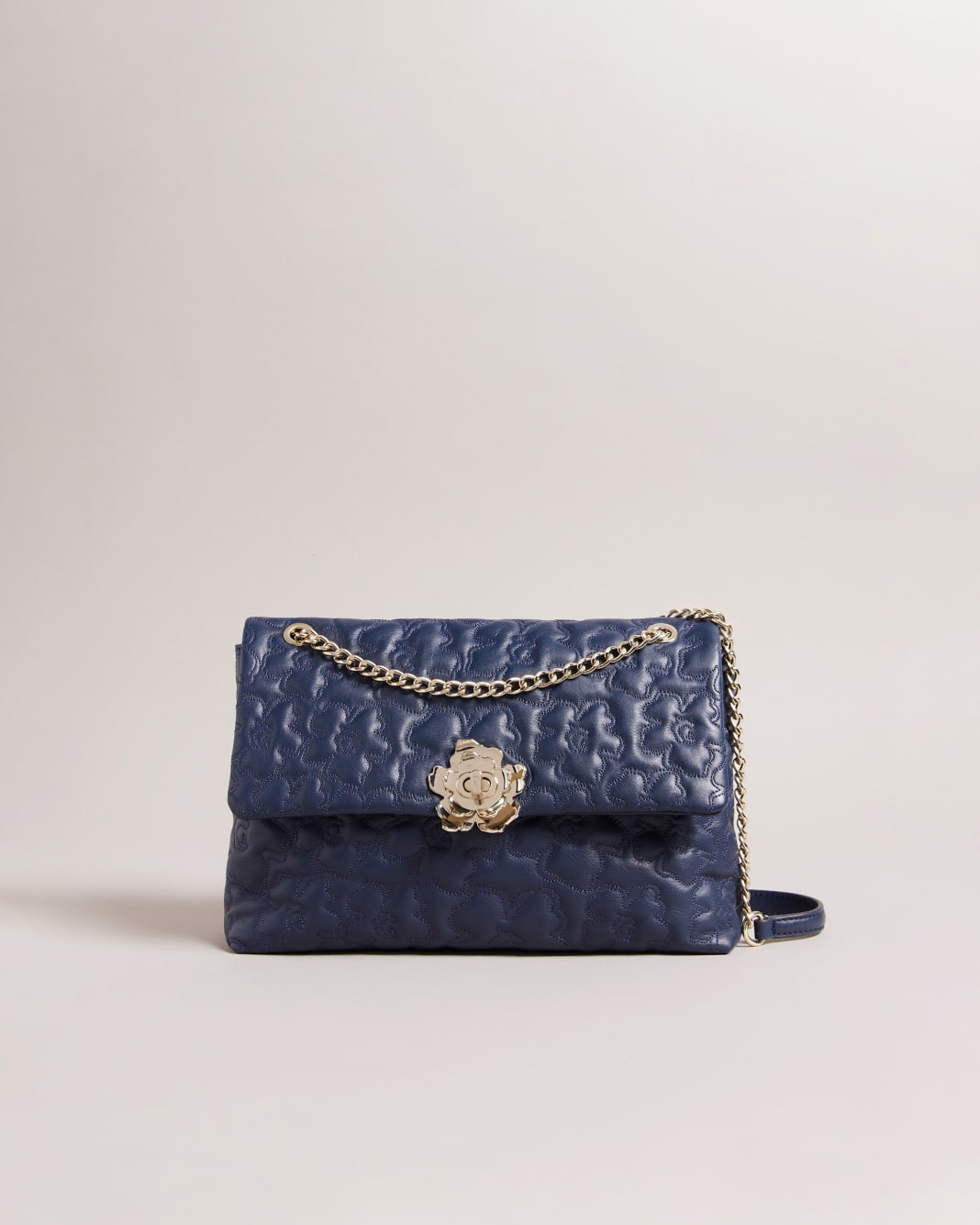 테드 베이커 숄더백 버킷백 Ted Baker Leather Magnolia Quilted Shoulder Bag,Blue