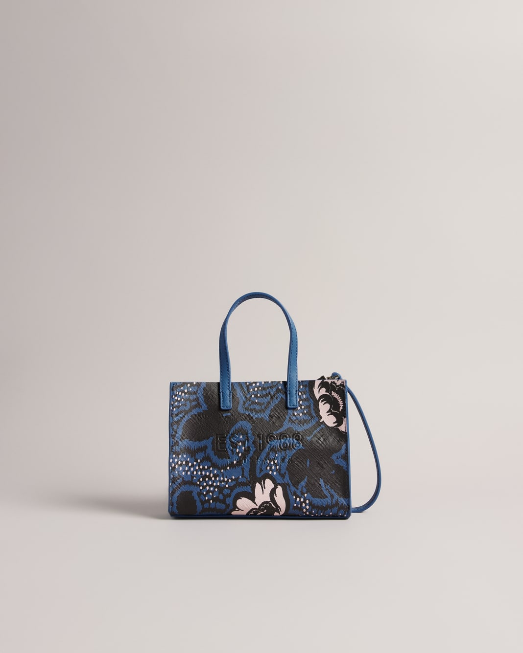 테드 베이커 크로스바디백 Ted Baker Graphic Floral Mini Icon Bag,Dark Blue