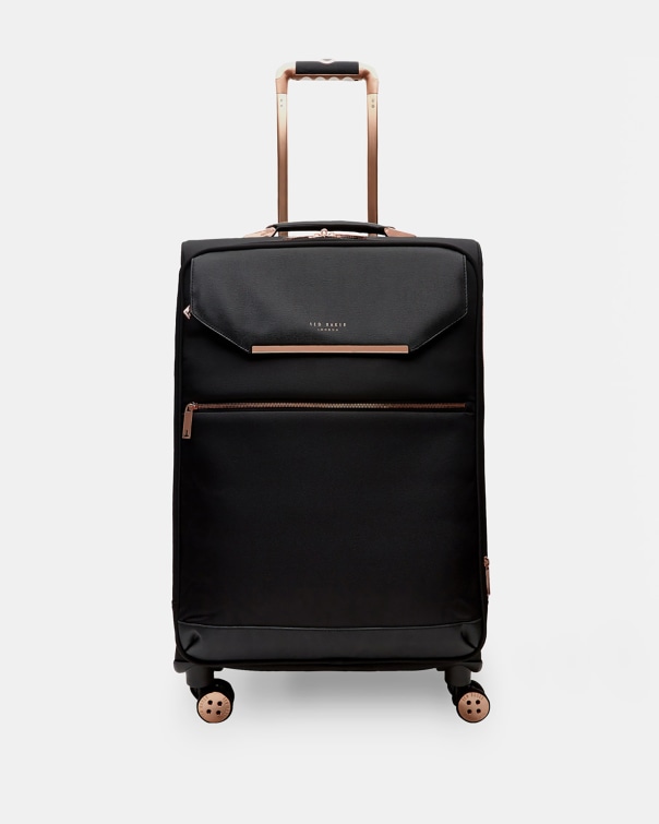 테드 베이커 수트케이스 미디움 Ted Baker Metallic trim medium suitcase,black